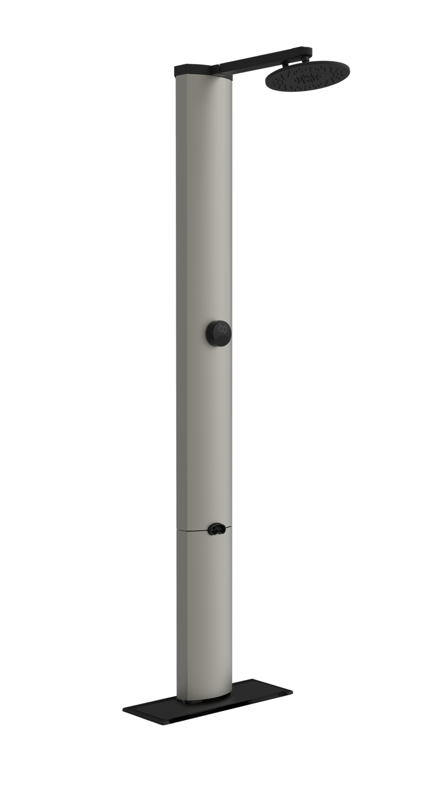RainStick Shower in matte black and brushed nickel for smart homes, by Off-Grid Distribution, saves water and energy in B2B wholesale.