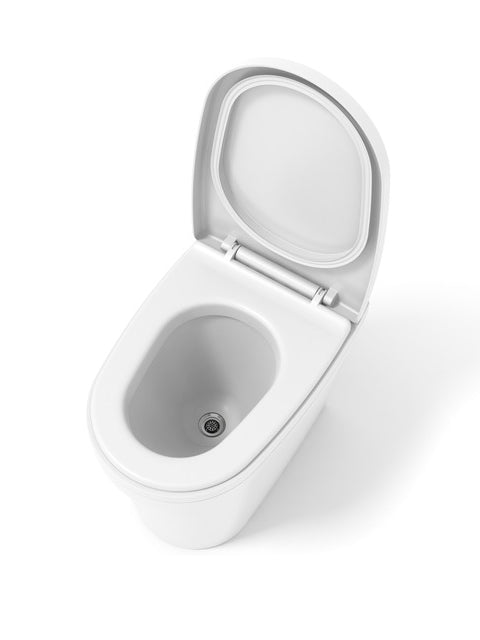 Waterless Cinderella Urinal by Off-Grid Distribution, unisex model for B2B wholesale, hygienic and easy to clean solution.