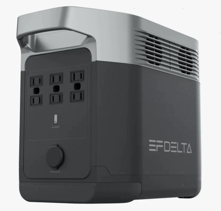 EcoFlow DELTA 1000 Power Station with multiple charging outputs from Off-Grid Distribution for B2B wholesale use.