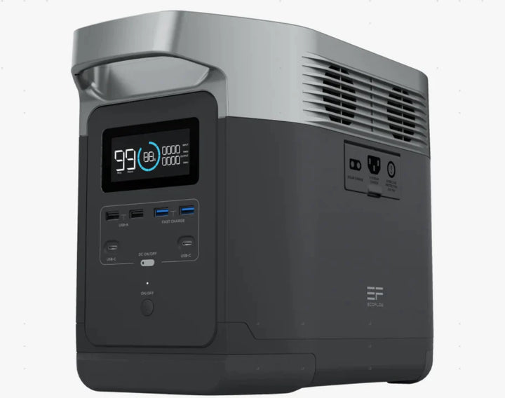 EcoFlow DELTA 1000 Power Station with multiple charging outputs for off-grid use by Off-Grid Distribution wholesale B2B suppliers.
