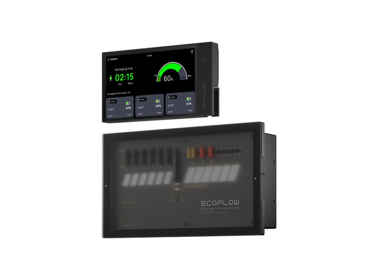 EcoFlow 2kWh Power Kits display panel for off-grid power solutions in tiny homes and RVs by Off-Grid Distribution.