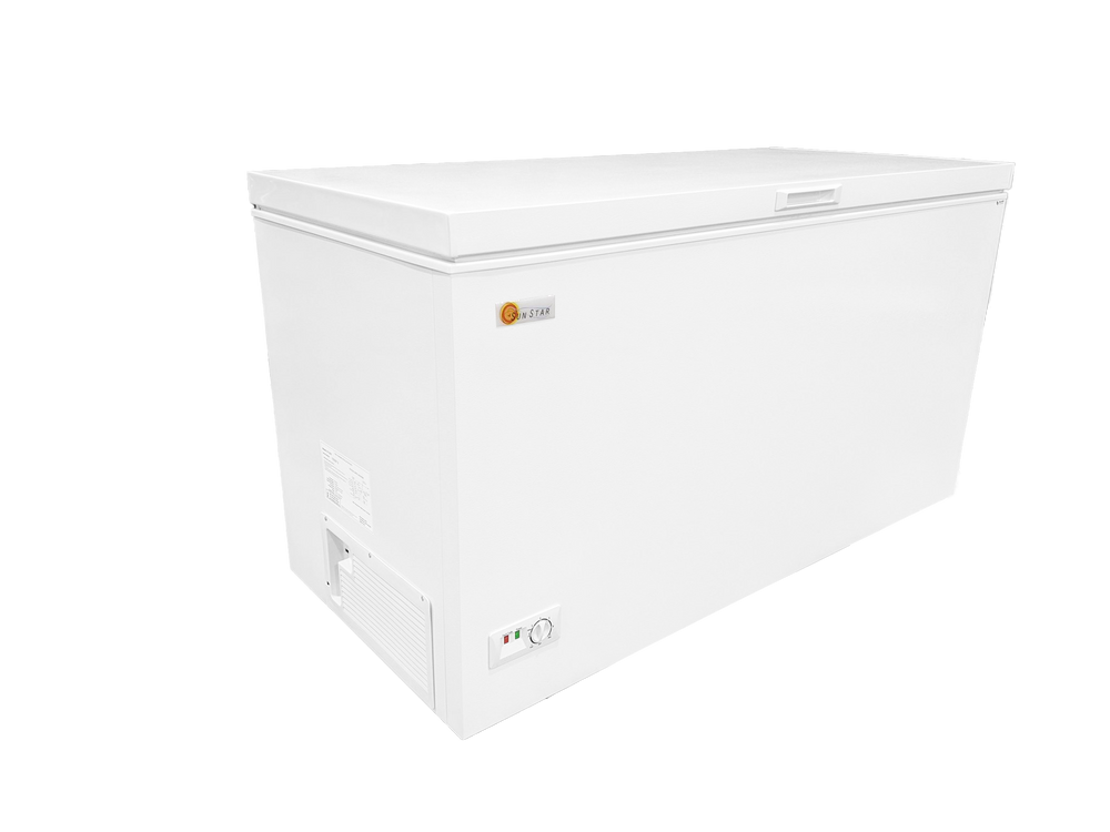 SunStar Solar DC Chest Freezer 15CU for Off-Grid Distribution - Energy Efficient, Made in USA, Ideal for Wholesale Business Use