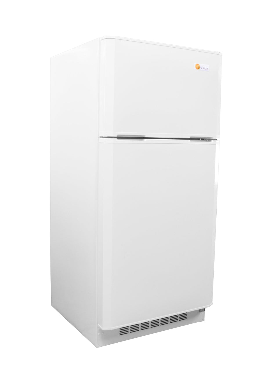 SunStar 16CU Solar/DC Refrigerator, white, designed for off-grid use, largest model, B2B, Off-Grid Distribution, dual compressors, made in USA.