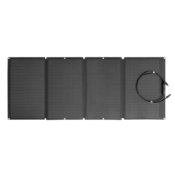 Portable 160W foldable solar panel by EcoFlow for outdoor use, available at Off-Grid Distribution. Perfect for camping and B2B needs.