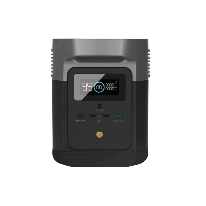 EcoFlow DELTA mini portable power station by Off-Grid Distribution for B2B wholesale, lightweight design, powers 12 devices, 1400W output