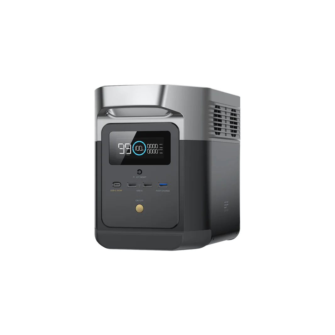 EcoFlow DELTA mini Power Station, 1400W portable battery, Off-Grid Distribution, B2B wholesale, powers up to 12 devices.