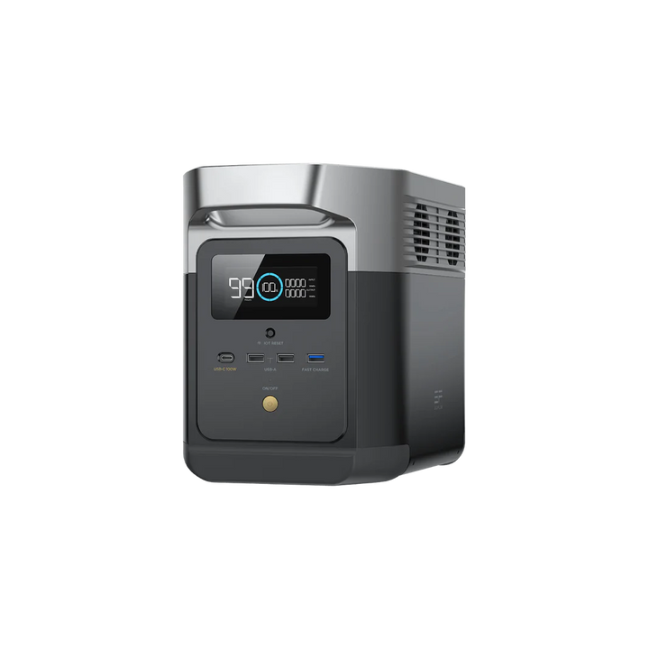 EcoFlow DELTA mini Power Station, 1400W portable battery, Off-Grid Distribution, B2B wholesale, powers up to 12 devices.