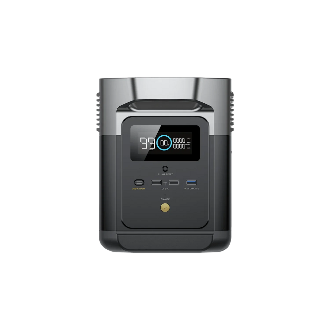 EcoFlow DELTA mini Power Station by Off-Grid Distribution for B2B, portable 1400W battery power for electronics and appliances.