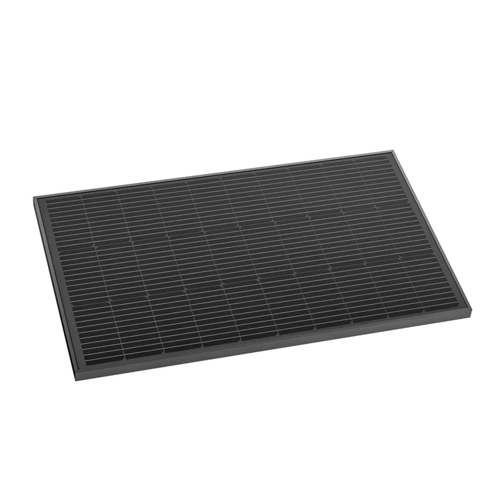 EcoFlow 100W Rigid Solar Panel for Off-Grid Distribution, high efficiency, weatherproof, fast charging, ideal for secure van roof mounting