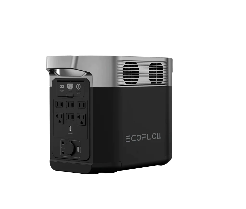 EcoFlow DELTA 2 Portable Power Station by Off-Grid Distribution for B2B, 1800W AC output, expandable storage for home backup