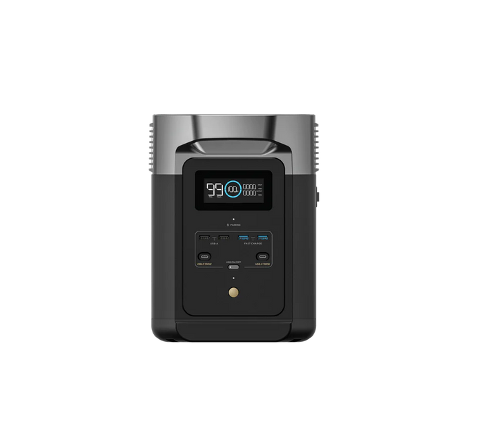 EcoFlow DELTA 2 Portable Power Station from Off-Grid Distribution with expandable capacity and 1800W AC output for home backup.