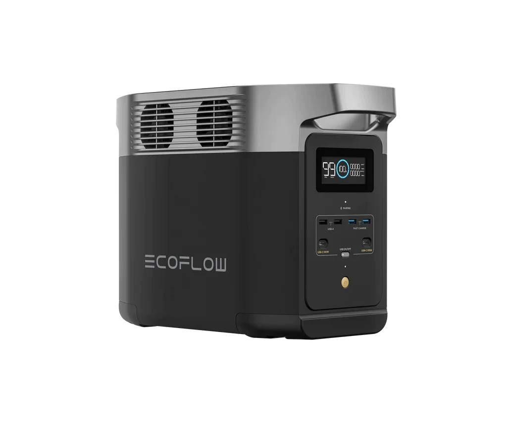 EcoFlow DELTA 2 Portable Power Station, 1-3kWh capacity, 1800W AC output, Off-Grid Distribution for B2B wholesale.