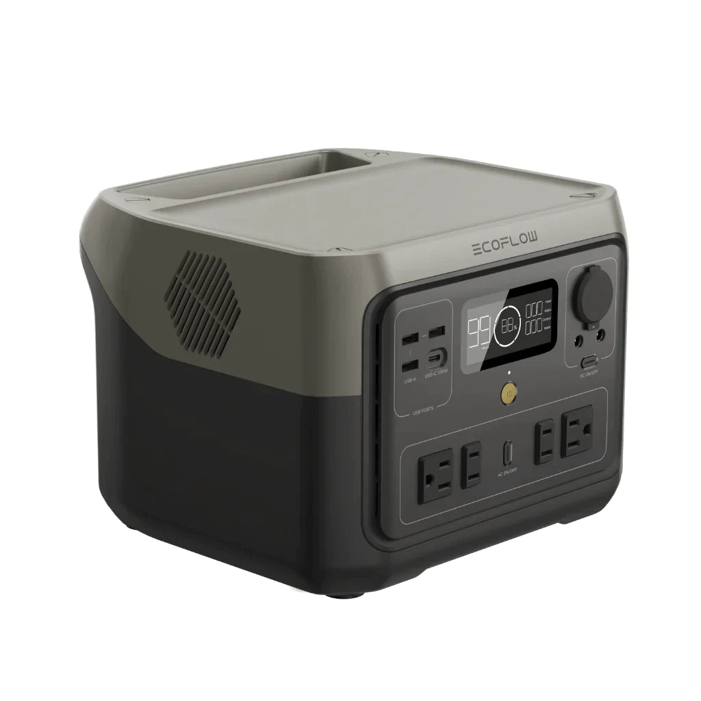 EcoFlow RIVER 2 Max Portable Power Station by Off-Grid Distribution for B2B wholesale, ultra-fast 60min AC charging, LFP battery.