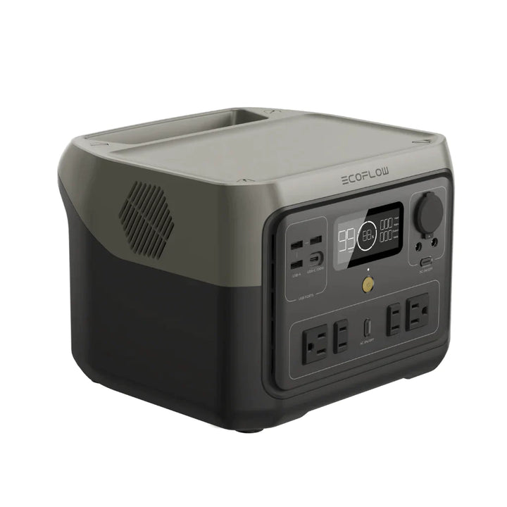 EcoFlow RIVER 2 Max Portable Power Station by Off-Grid Distribution for B2B wholesale, ultra-fast 60min AC charging, LFP battery.