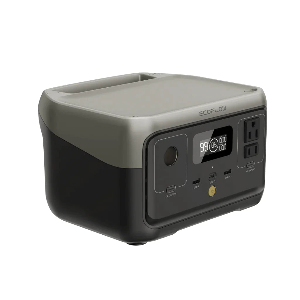 EcoFlow RIVER 2 Portable Power Station by Off-Grid Distribution, fast charging, LFP battery, ideal for B2B wholesale, 60-minute charge