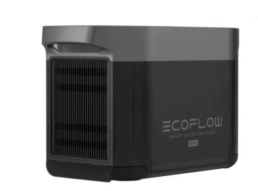 EcoFlow DELTA Max Power Station for Off-Grid Distribution B2B, expandable to 6kWh for home emergency, rapid charging capability.