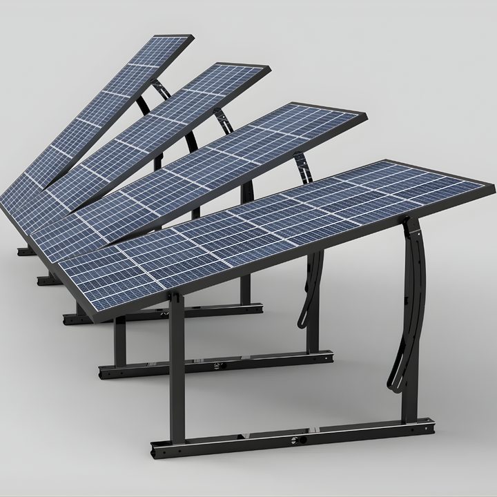 IntegraRack BallastRack Seasonably Adjustable Solar Module Rack - Black Zinc