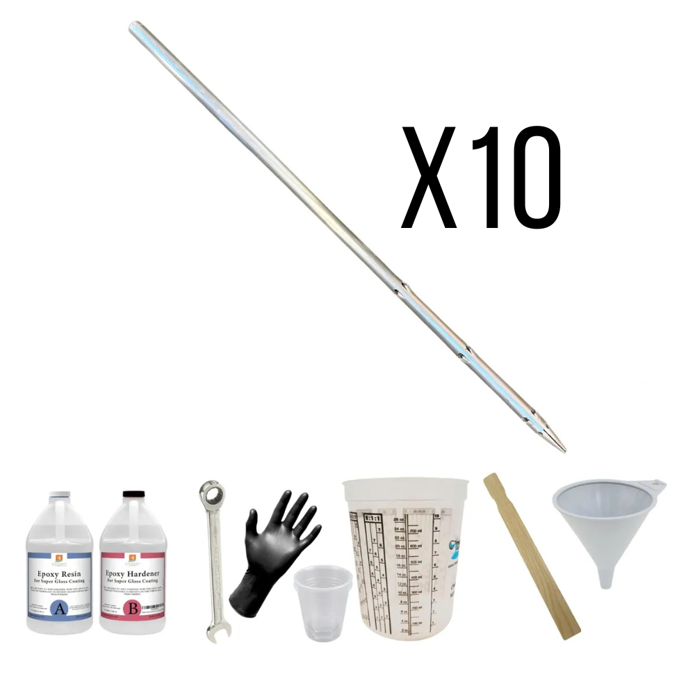 IntegraRack AnchorSpike Mounting Kit For BallastRack Frames - 10 Pack