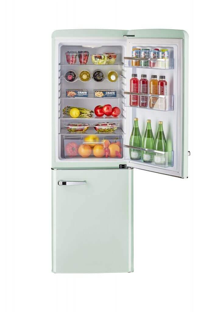 Unique 7 cu/ft Retro AC Bottom Mount Refrigerator - Refrigerators by Unique