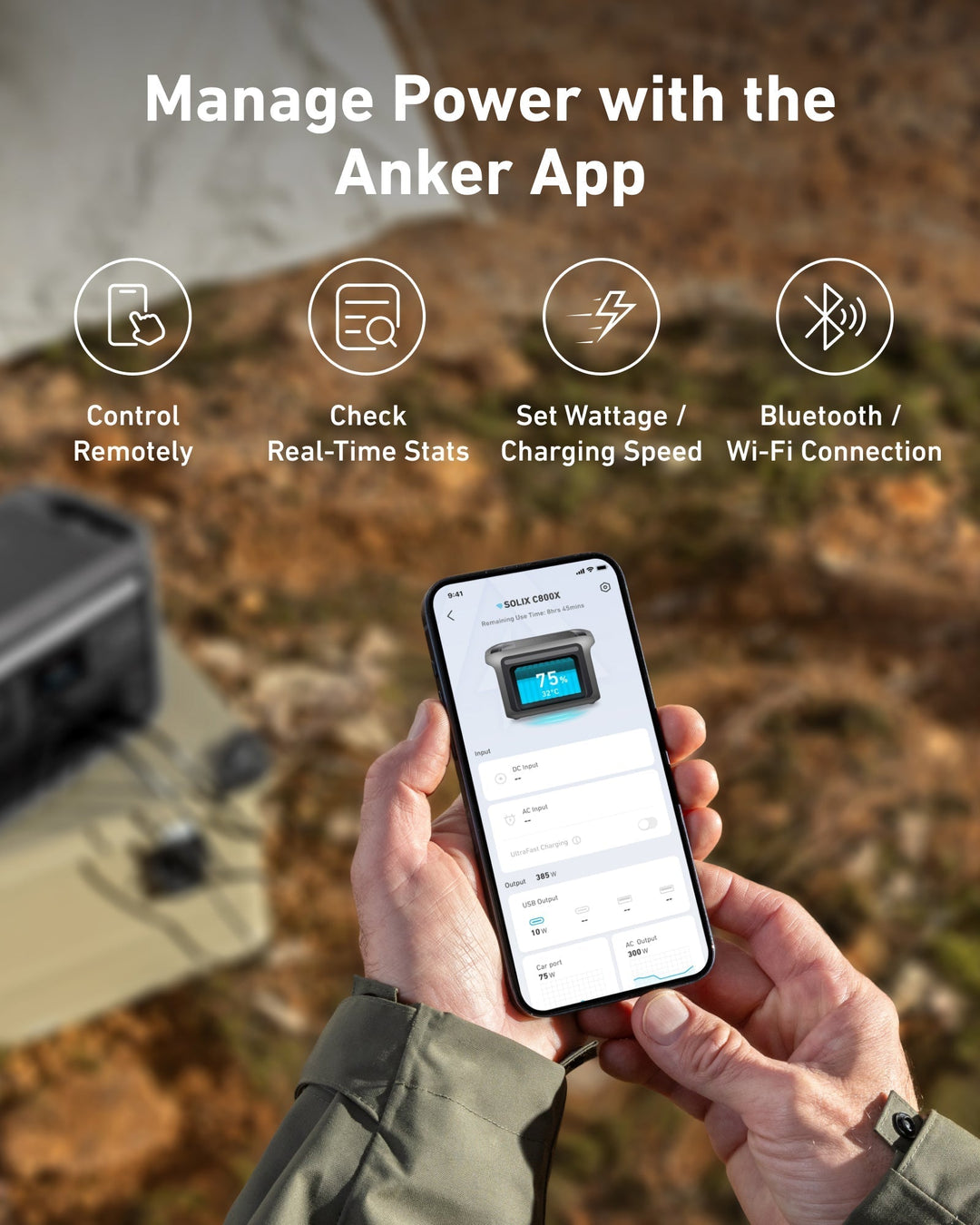 Anker SOLIX 1,200W-1,600W 768Wh Portable Power Station