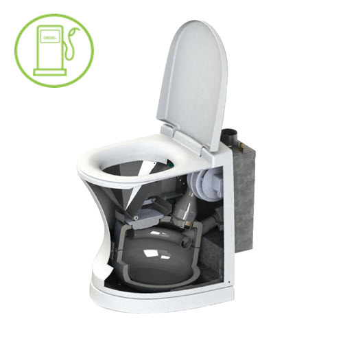 Cinderella Travel Diesel Incineration Toilet