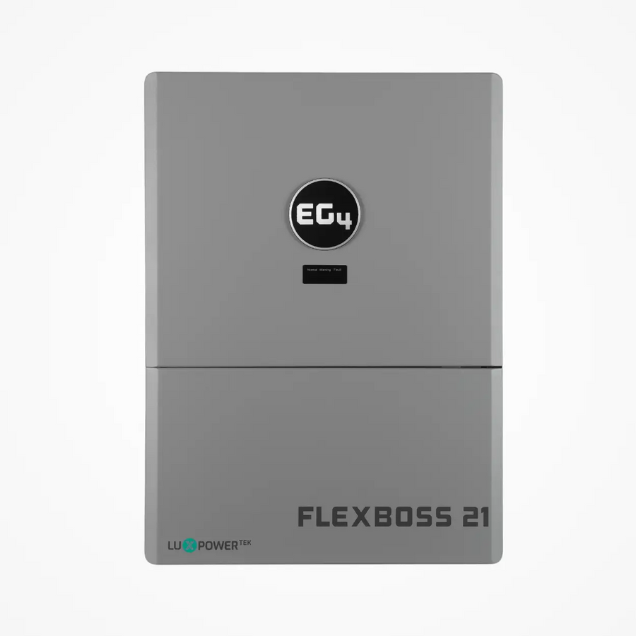 EG4 FlexBOSS21 Hybrid Inverter, 48V Split Phase, 21kW PV Input, Off-Grid Distribution for residential and small commercial use.