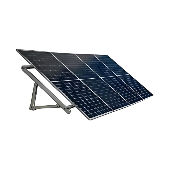 EG4 BrightMount Solar Panel Ground Mount Rack by Off-Grid Distribution for B2B wholesale, durable and easy installation, aluminum construction.