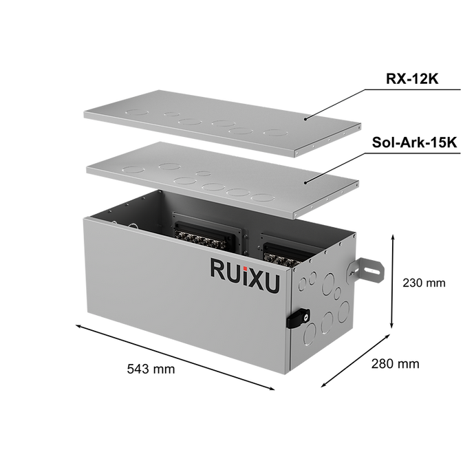 RUiXU Conduit Box With Top Plate For Sol-Ark 12kW