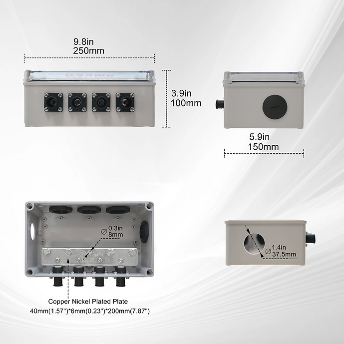 RUiXU RX9MP 5 x 5/16" Busbar (Pair)