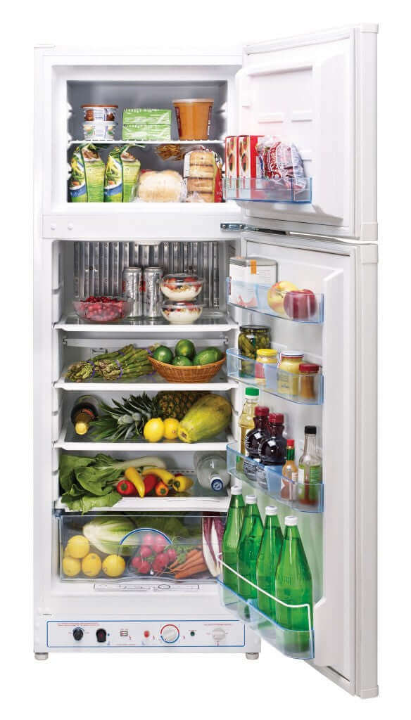 Unique 8 cu. ft. Propane Fridge with Freezer - Refrigerators by Unique