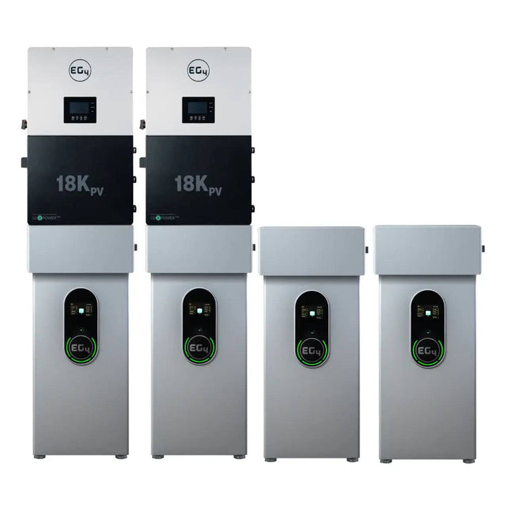 EG4 Wall Mount Indoor Battery and 18KPV Hybrid Inverter Bundle by Off-Grid Distribution for B2B wholesale power solutions.