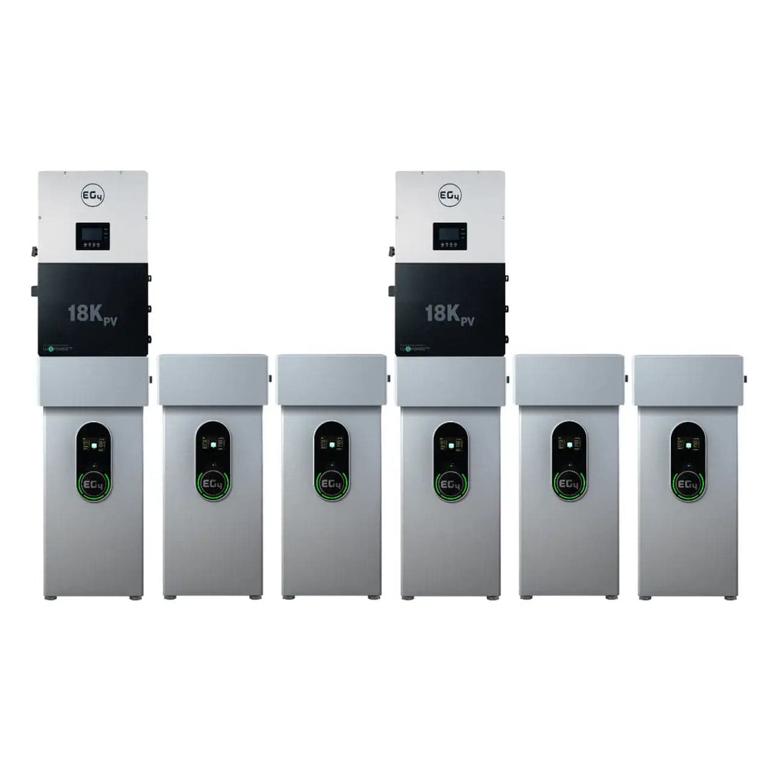 EG4 Wall Mount Indoor Battery 280AH and 18KPV Hybrid Inverter Bundle by Off-Grid Distribution for B2B wholesale.