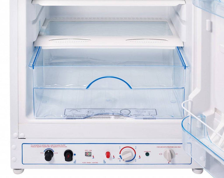 Unique 8 cu. ft. Propane Fridge with Freezer - Refrigerators by Unique