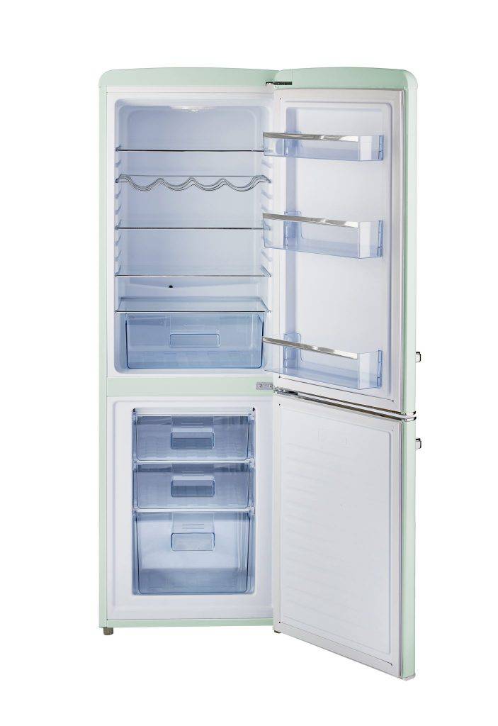 Unique 7 cu/ft Retro AC Bottom Mount Refrigerator - Refrigerators by Unique