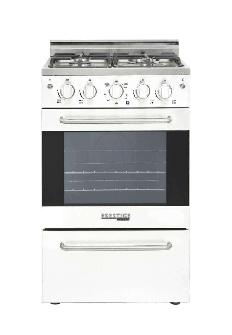 Unique Prestige 20" Convection Gas Range with Stainless Steel Finish and Electronic Ignition