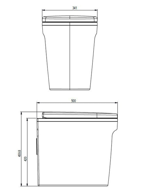 Dimensions of Urinal Toilet
