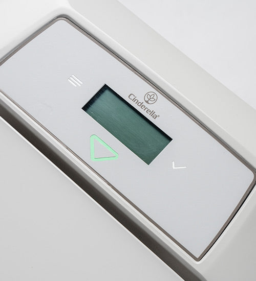 Cinderella Premium control panel for Off-Grid Distribution, modern combustion toilet, environmentally friendly, B2B wholesale 2024 launch.