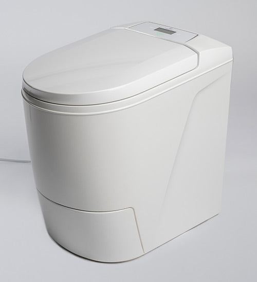 Cinderella® Premium combustion toilet for Off-Grid Distribution, launching 2024, eco-friendly incinerator toilet from Norway.