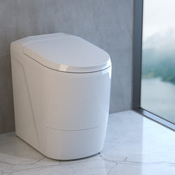 Cinderella Premium combustion toilet by Off-Grid Distribution, eco-friendly and modern design for B2B wholesale, coming 2024.