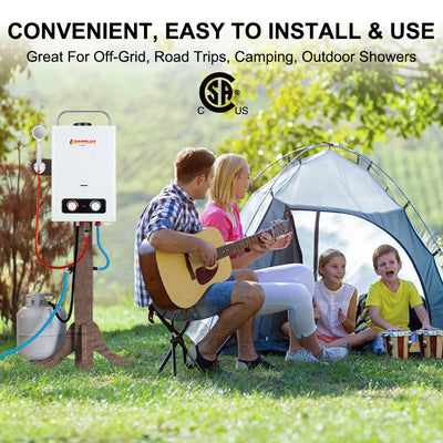 Camplux Pro Series 6L 1.58 GPM Outdoor Portable Tankless Gas Water Heater