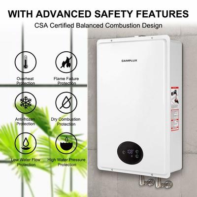 Camplux CA528 (CSA) 5.28 GPM Indoor Tankless Propane Water Heater