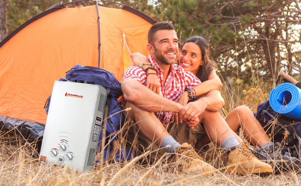 camp lux Camplux 8L Propane Gas Outdoor Tankless Water Heater