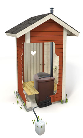 Installed Biolan Composting Toilet