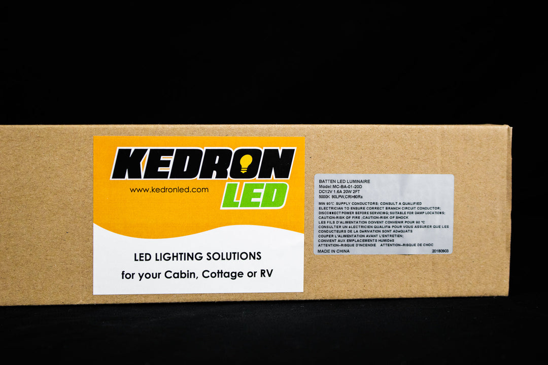 KEDRON LED 20 watt 24 inch 12vDC cool white