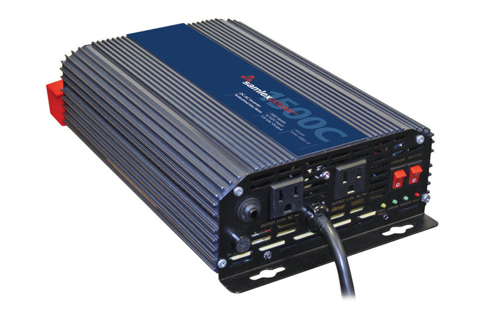 Samlex SAM-1500C-12 Modified Sine 1500w Inverter + Charger Alternative Energy Samlex- The Cabin Depot Off-Grid Off Grid Living Solutions Cabin Cottage Camp Solar Panel Water Heater Hunting Fishing Boats RVs Outdoors