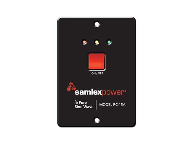 Samlex PST Series RC-15-A (Remote for 600w & 1000W) Alternative Energy Samlex- Off-Grid Distribution Off-Grid Off Grid Living Solutions Cabin Cottage Camp Solar Panel Water Heater Hunting Fishing Boats RVs Outdoors