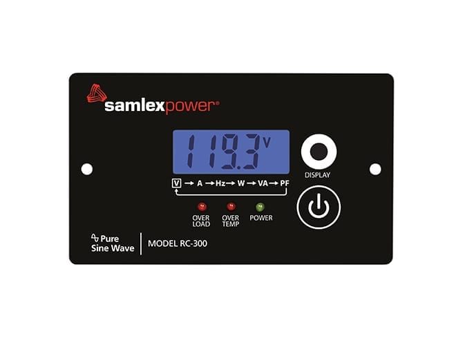 Samlex PST Series RC-300 (Remote for 3000w) Alternative Energy Samlex- The Cabin Depot Off-Grid Off Grid Living Solutions Cabin Cottage Camp Solar Panel Water Heater Hunting Fishing Boats RVs Outdoors