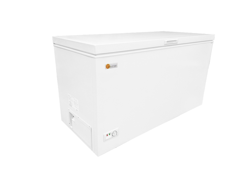 Sunstar 15 CU Ft Freezer with Lid Closed, Angled