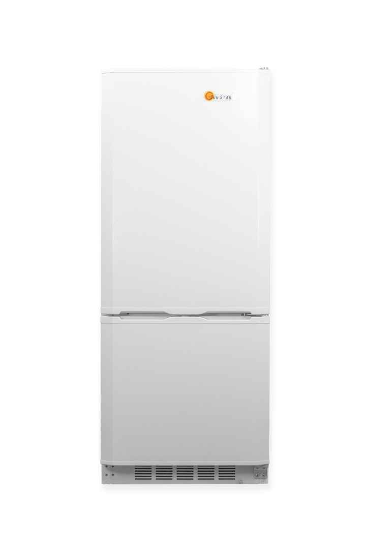 SunStar 10CU Solar/DC/AC Refrigerator in White for Off-Grid Distribution, B2B Wholesale, Dual Voltage, Made in USA