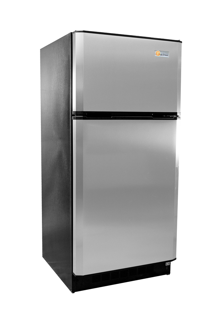 SunStar Solar / DC Refrigerator 16CU ST-16RF (Stainless Steel)